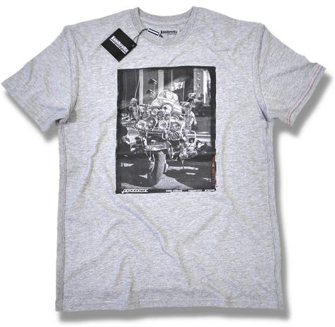 Lambretta Scooter Lamps T Shirt Grey Melange  Preview